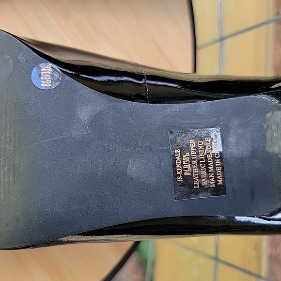 Jessica Simpson Womens Kendale Patent Leather Bow Peep Toe Heel Black Size 8.5 - Picture 12 of 13